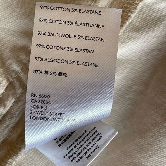 NWOT Anthropologie Catelyn Colorblocked Utility Anorak Jacket Cream Blue Size XS - Picture 14 of 14